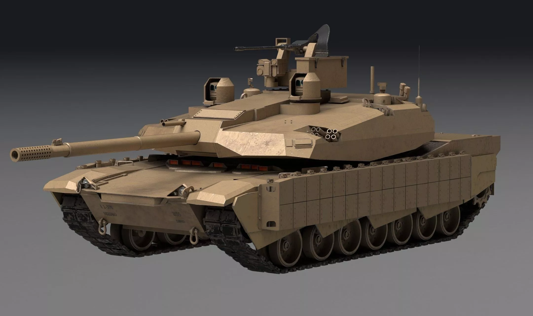 m1a2x Abrams 3D model
