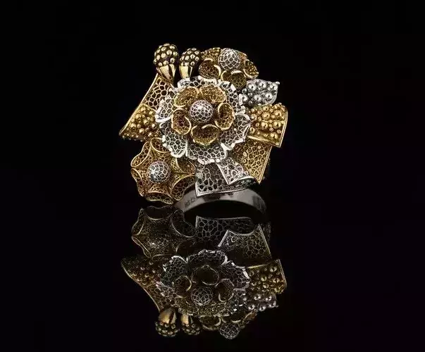 Turkish Couture Floral Rings MGX Master File ONLY 