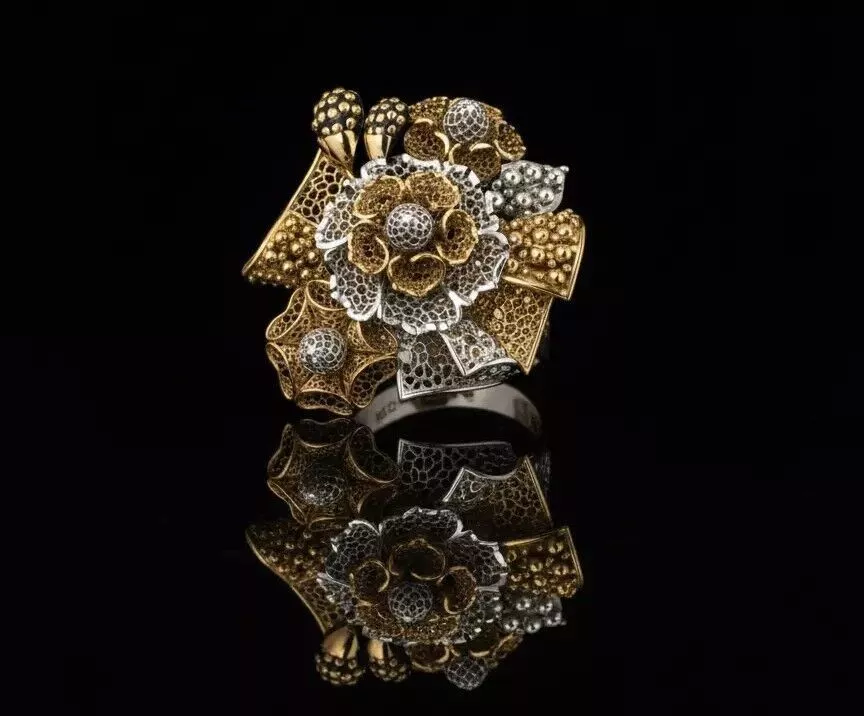 Turkish Couture Floral Rings MGX Master File ONLY 3D print model