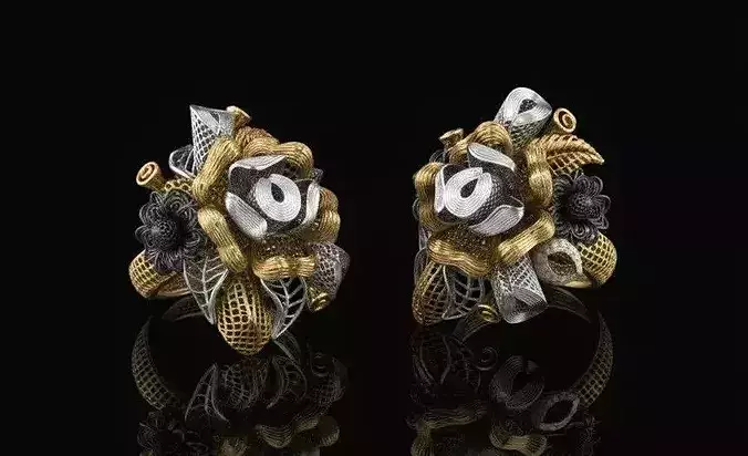 Turkish Couture Floral Rings MGX Master File ONLY