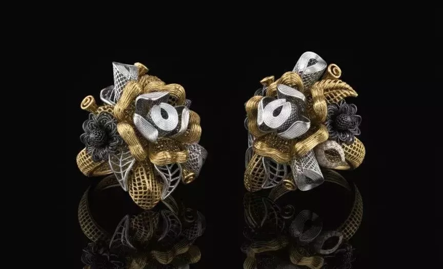 Turkish Couture Floral Rings MGX Master File ONLY 3D print model