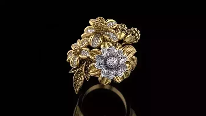 Turkish Couture Floral Rings MGX Master File ONLY