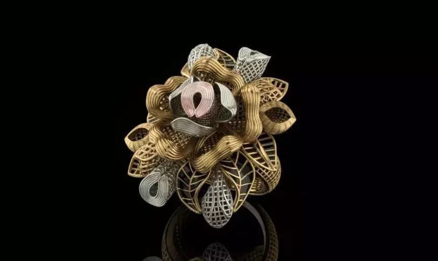 Turkish Couture Floral Rings MGX Master File ONLY 3D print model