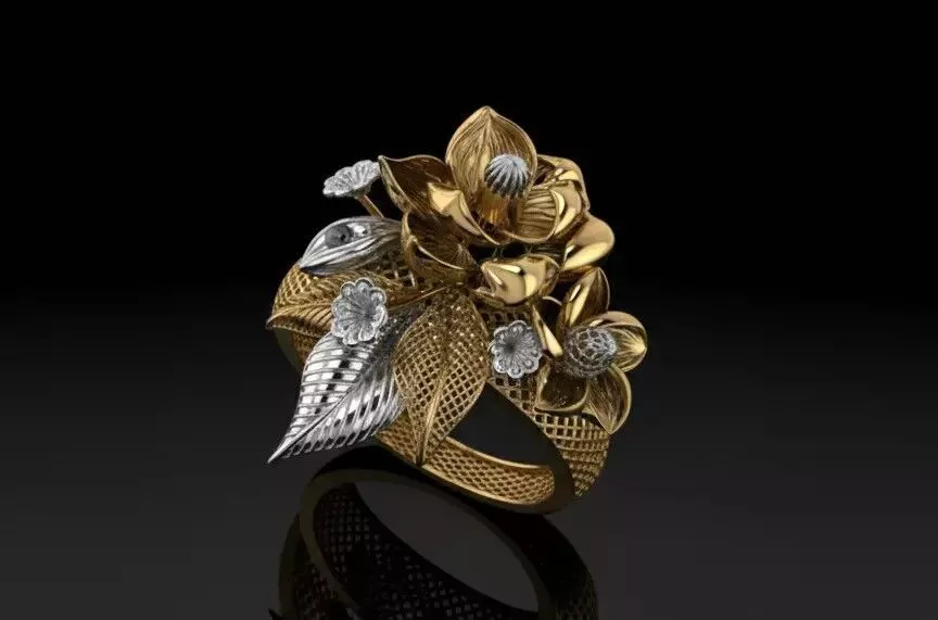 Turkish Couture Floral Rings MGX Master File ONLY 3D print model