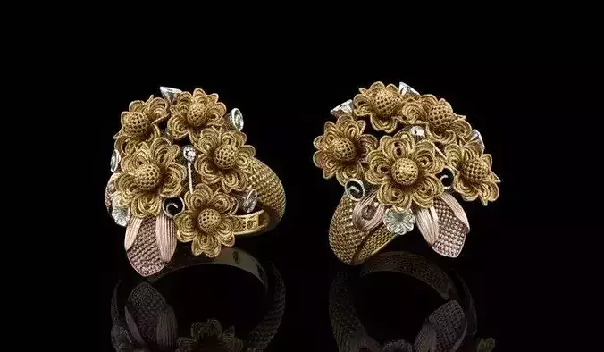 Turkish Couture Floral Rings MGX Master File ONLY