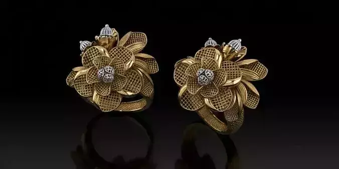 Turkish Couture Floral Rings MGX Master File ONLY 