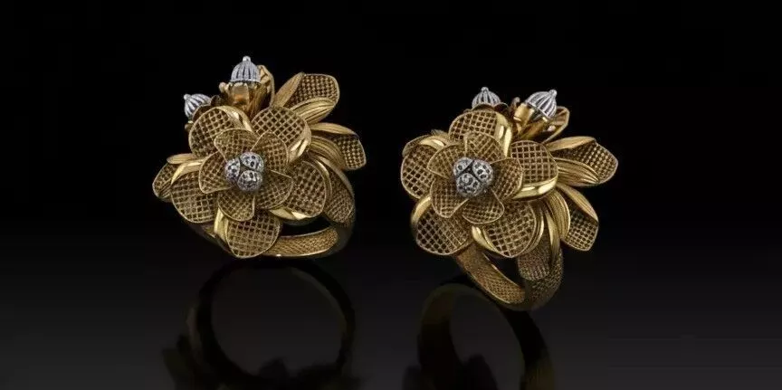 Turkish Couture Floral Rings MGX Master File ONLY 3D print model