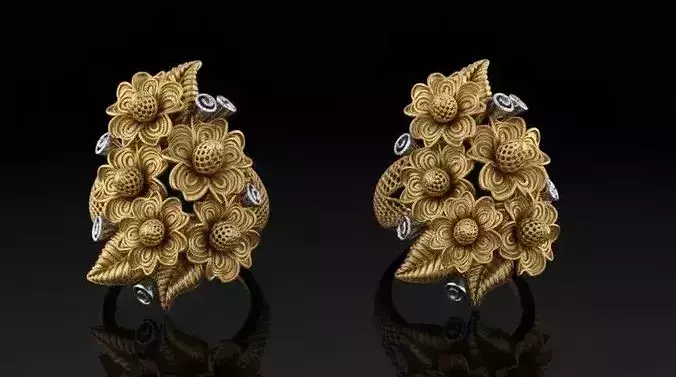 Turkish Couture Floral Rings MGX Master File ONLY 