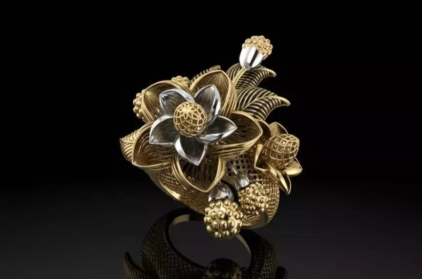 Turkish Couture Floral Rings MGX Master File ONLY 3D print model