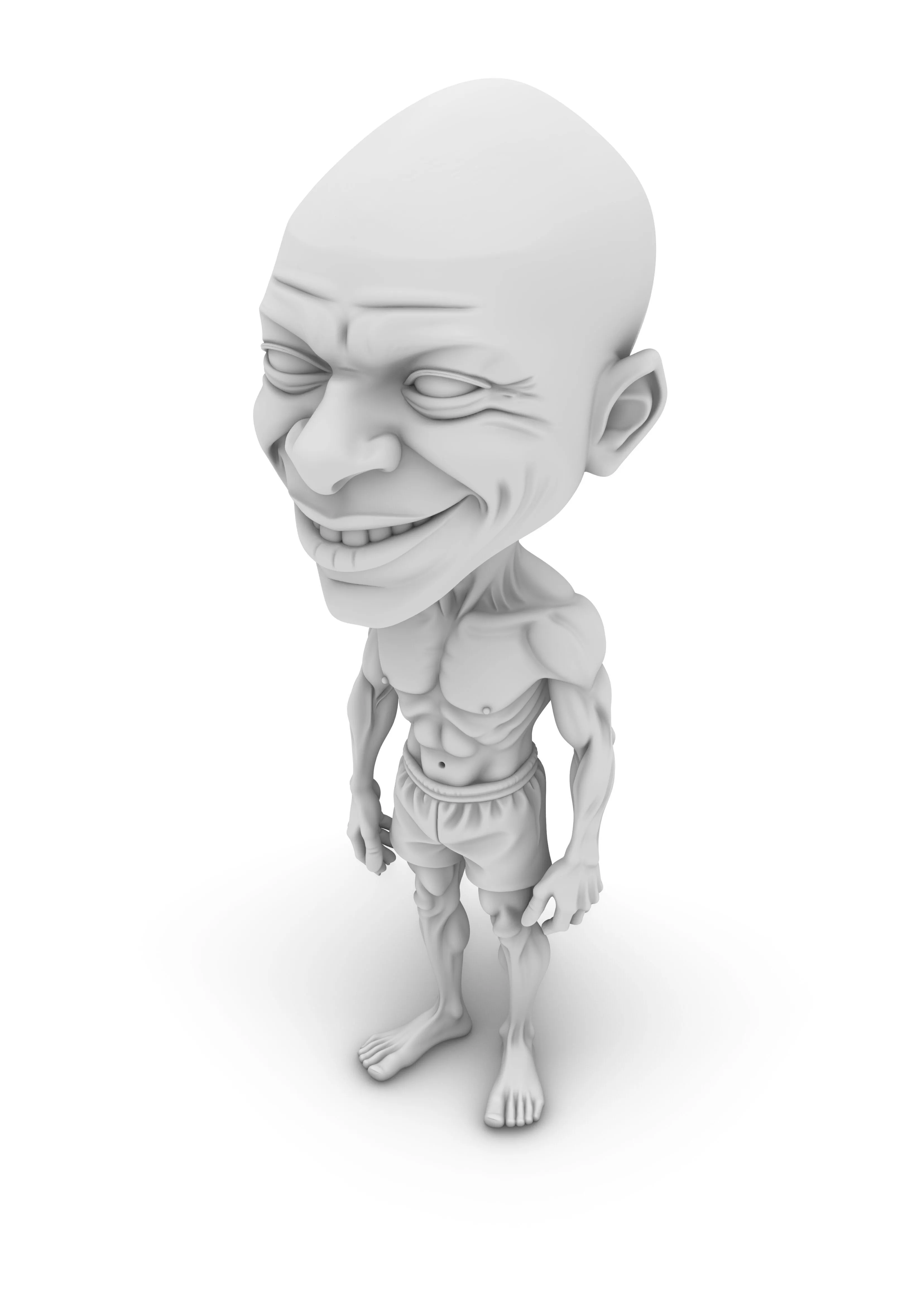 Soccer Star Mbappe Style Bobblehead 3D print model