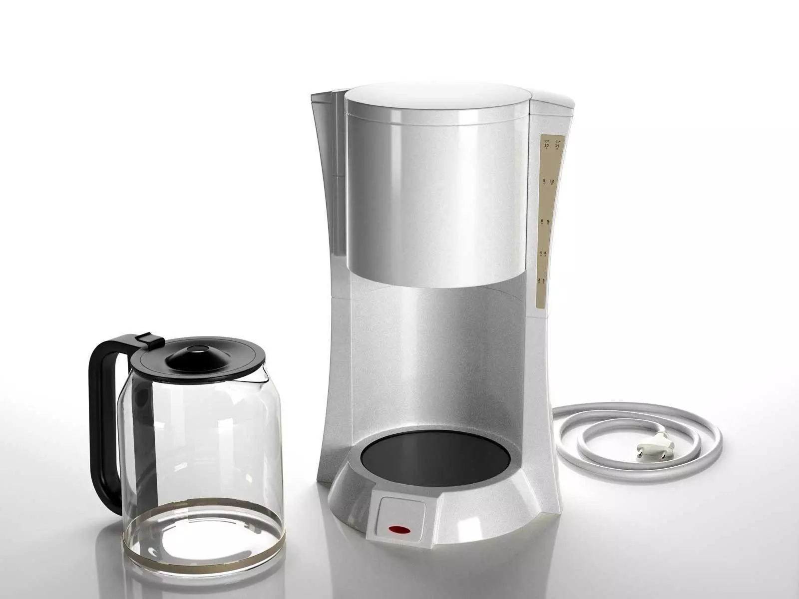 American Coffee Machine 3D model_0