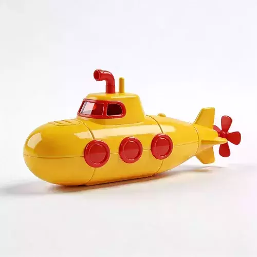 Realistic Toy Submarine 3D Model