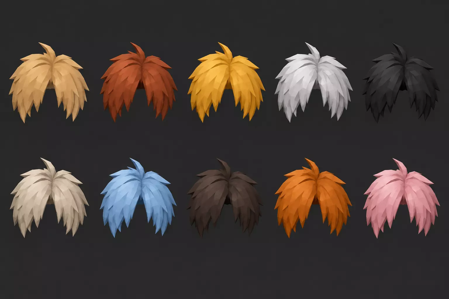 Messy Boy Hair - Hair made Roblox UGC 3D model