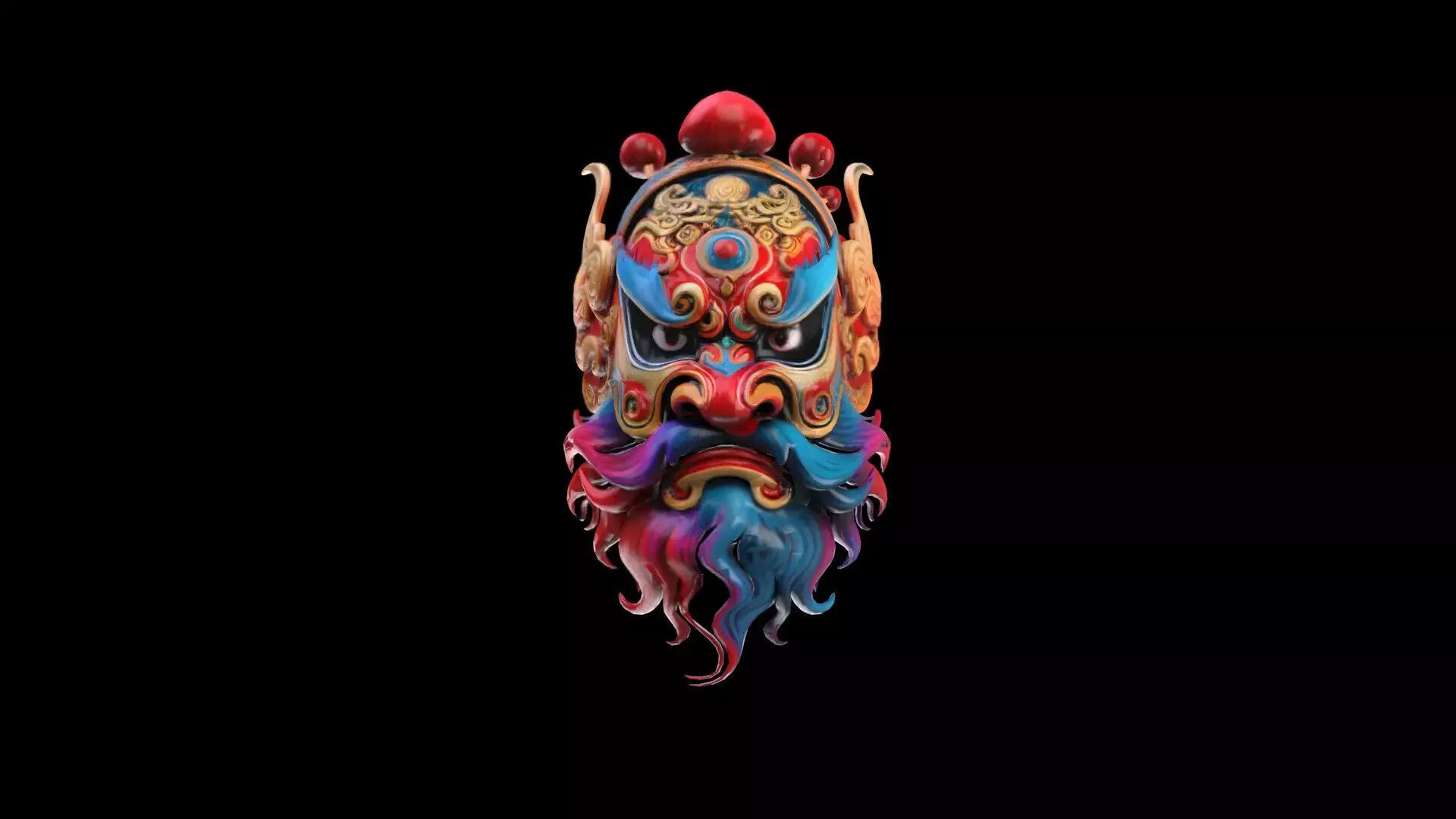 Chinese opera mask 3D model