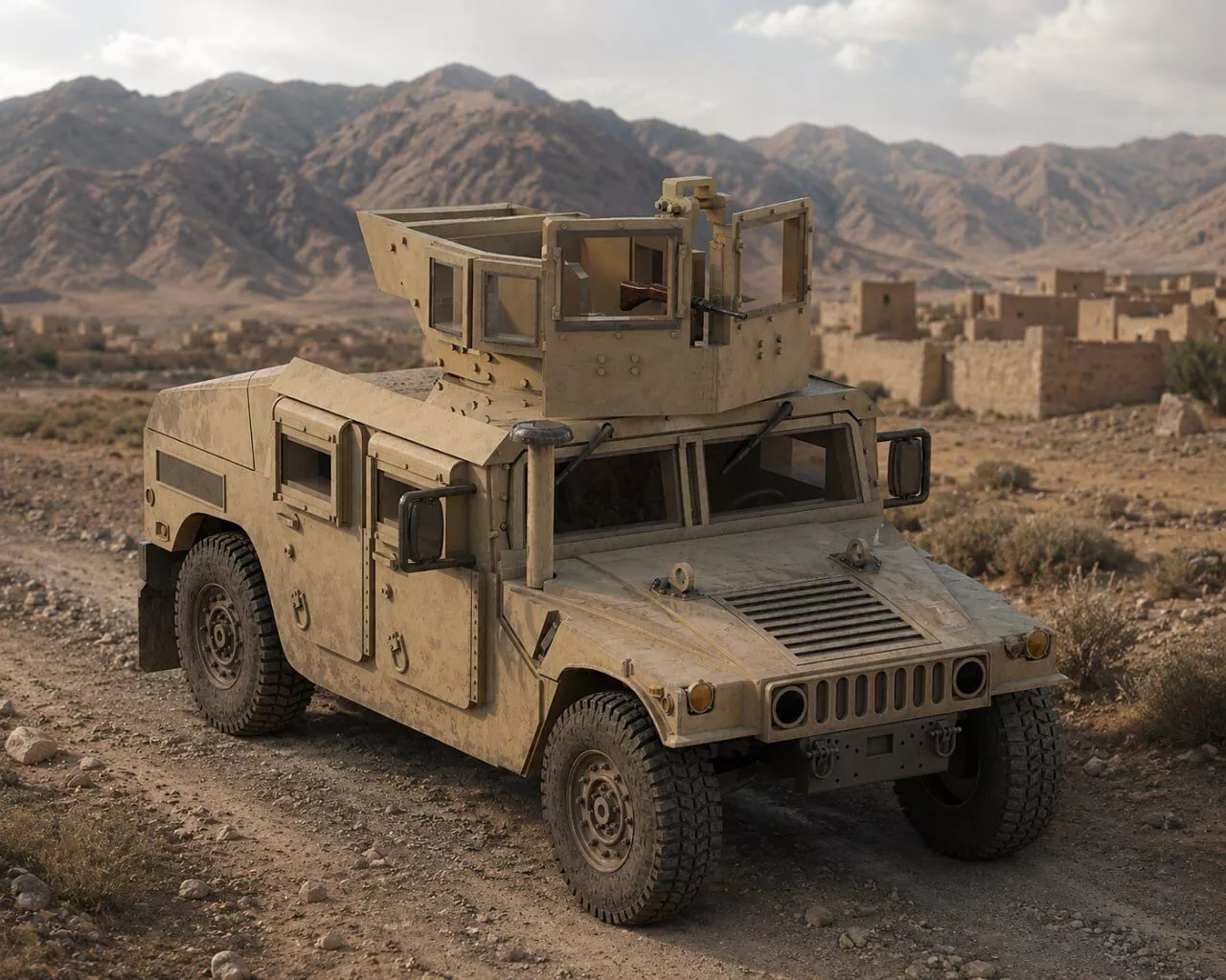 AM General M998 HMMWV 3D print model