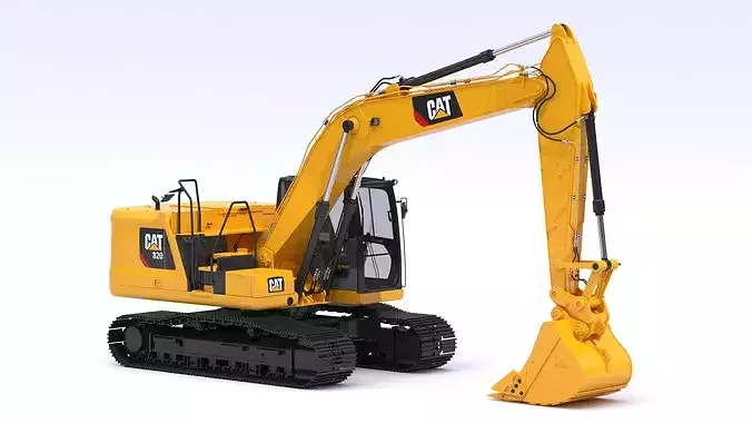 CAT 330 Hydraulic Excavator 3D model | CGTrader