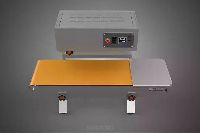 CONTINUOUS BAND HEAT SEALING CONVEYOR BELT BAG PACKAGING MACHINE 3D model 3