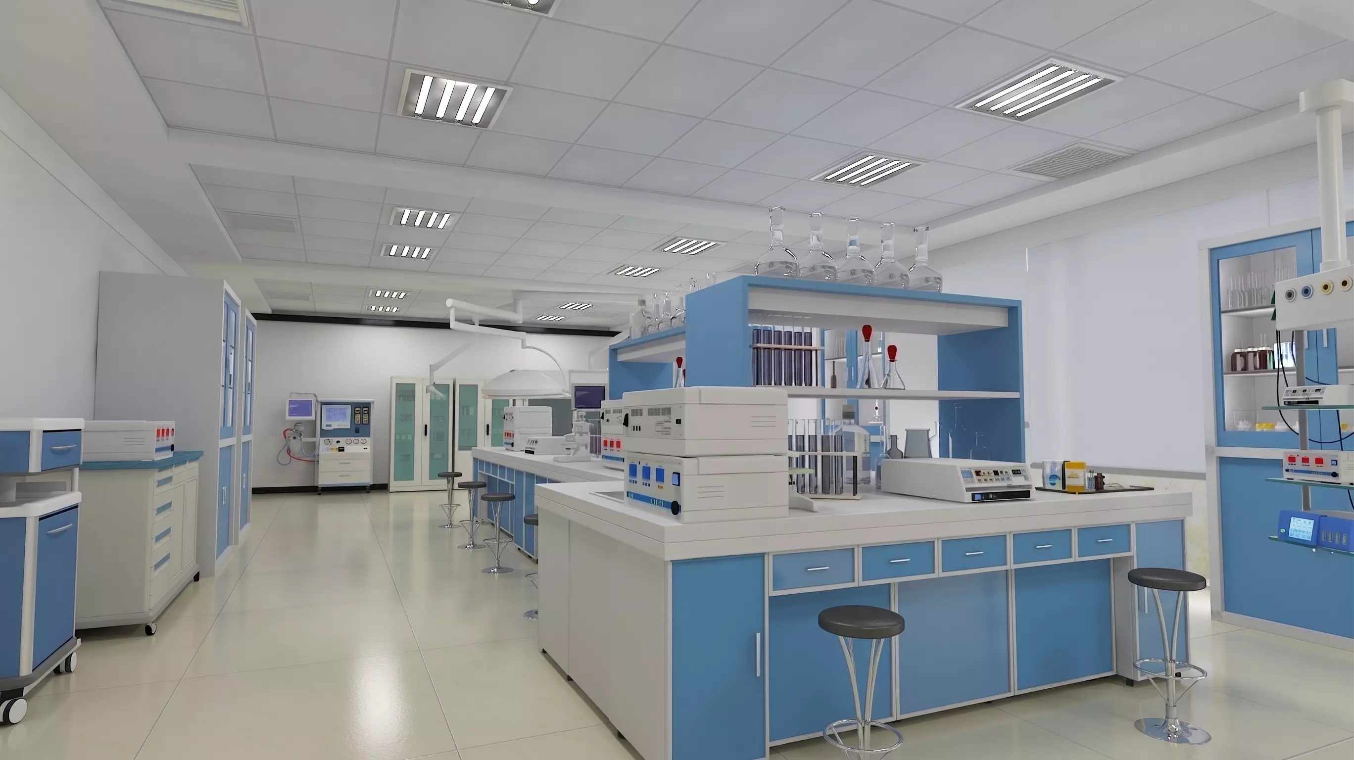 Modern Scientific Laboratory Interior 3D model