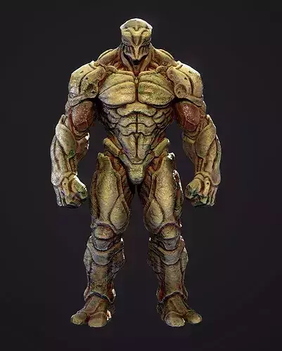 Soldier Heavy Horror Alien - Game Ready Enemy Character