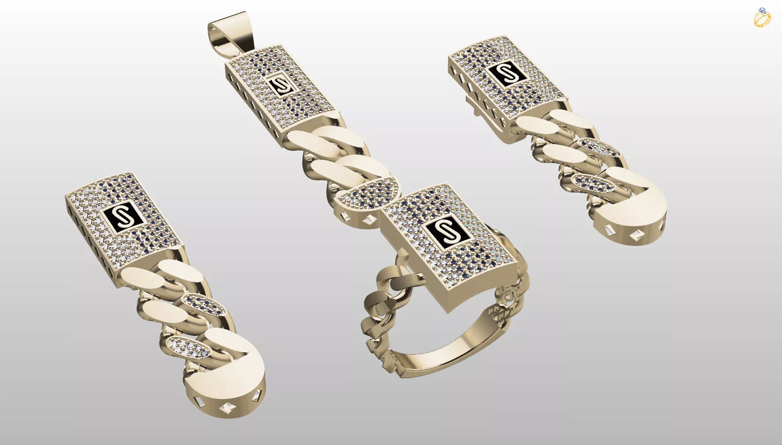 Monaco chain 3D print model