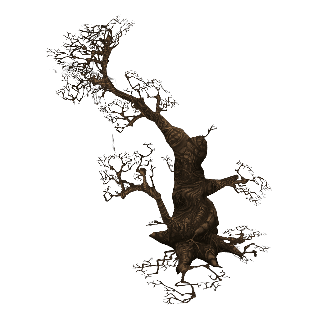 Dead Tree Set - Low Poly Hand Painted Low-poly 3D model_31