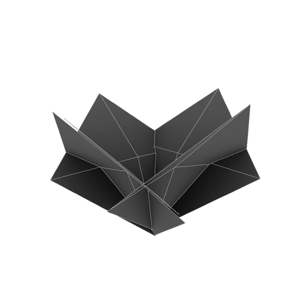 Dead Tree Set - Low Poly Hand Painted Low-poly 3D model_8