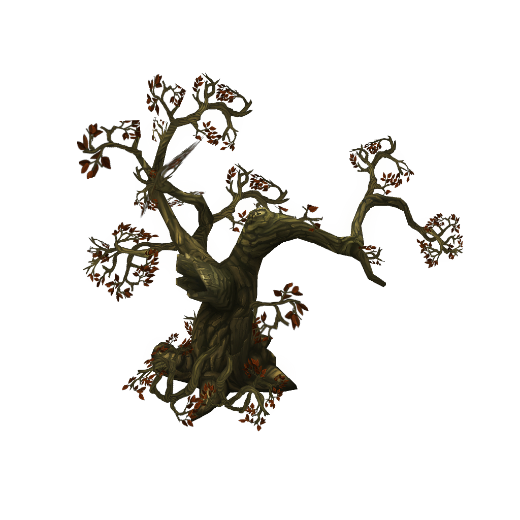 Dead Tree Set - Low Poly Hand Painted Low-poly 3D model_16