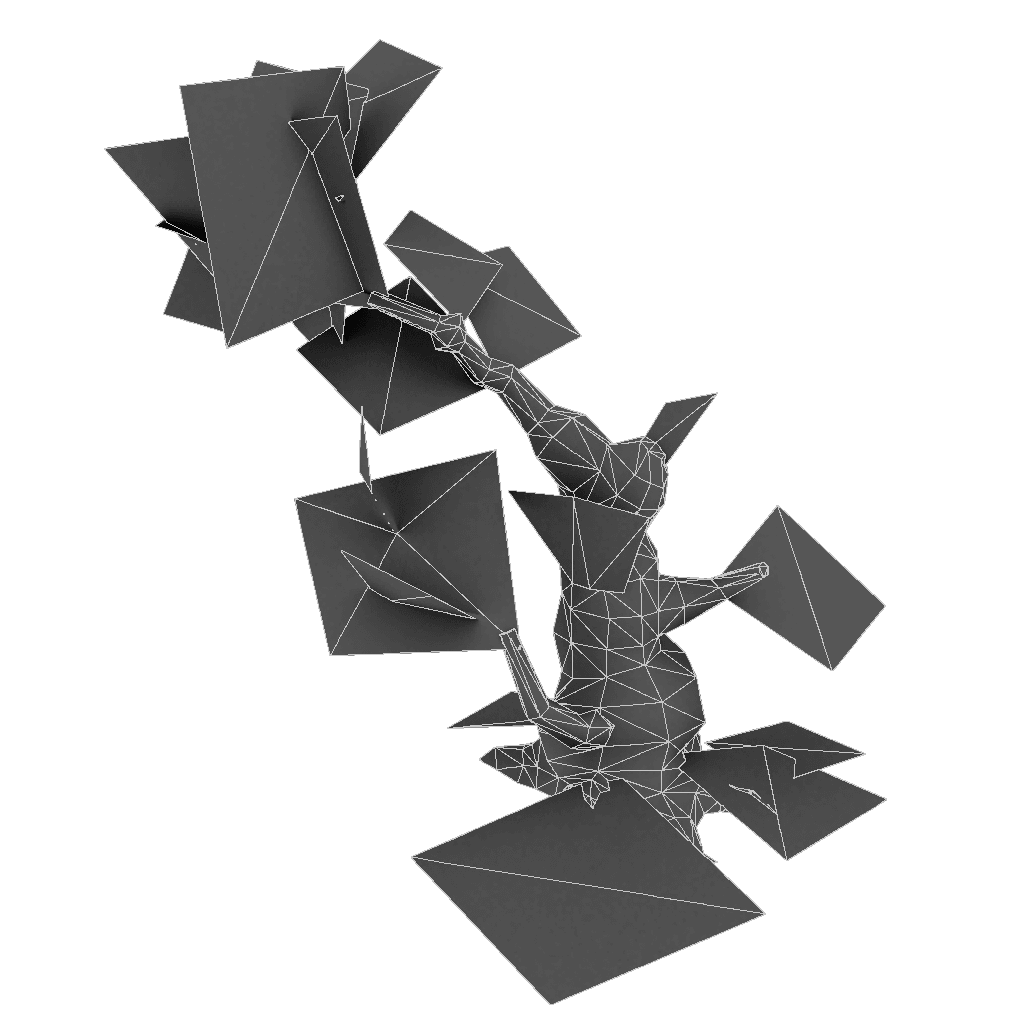 Dead Tree Set - Low Poly Hand Painted Low-poly 3D model_32