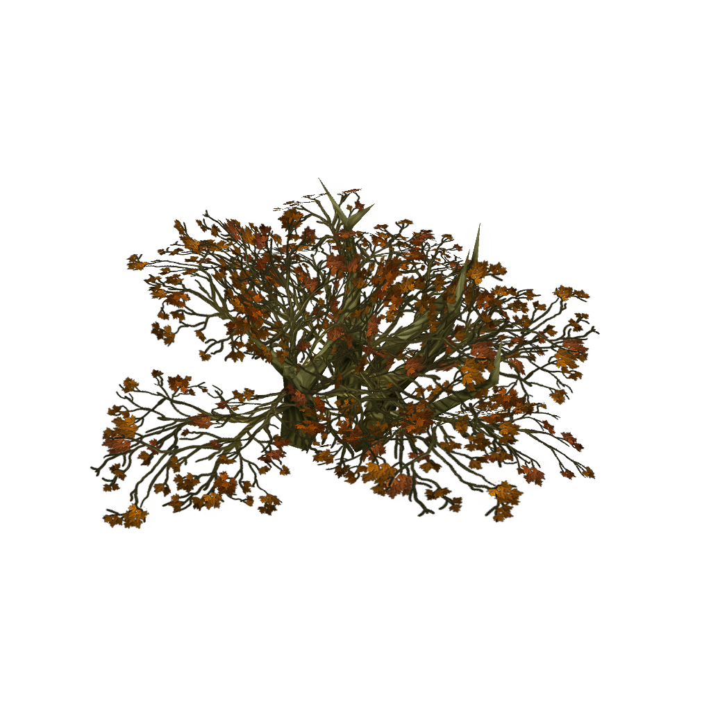 Dead Tree Set - Low Poly Hand Painted Low-poly 3D model_11