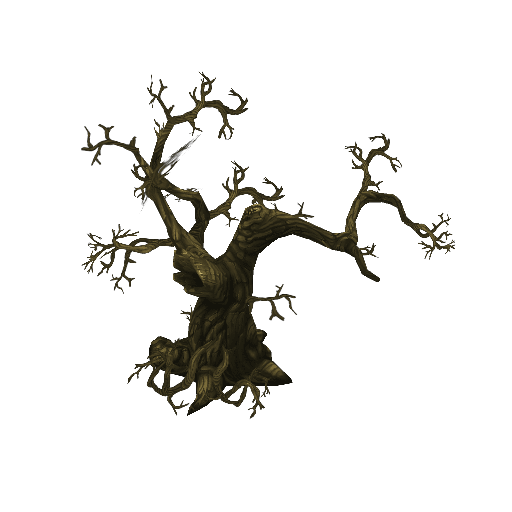 Dead Tree Set - Low Poly Hand Painted Low-poly 3D model_17