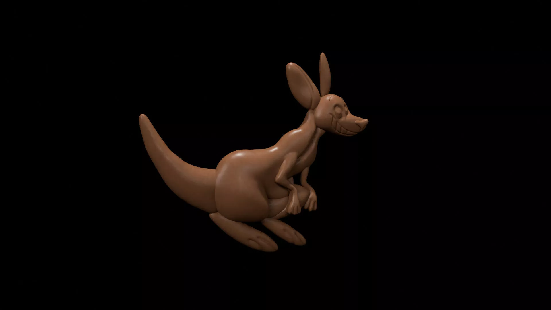 Kangaroo Relief Mold 35mm 3D Printable Chocolate 3D print model