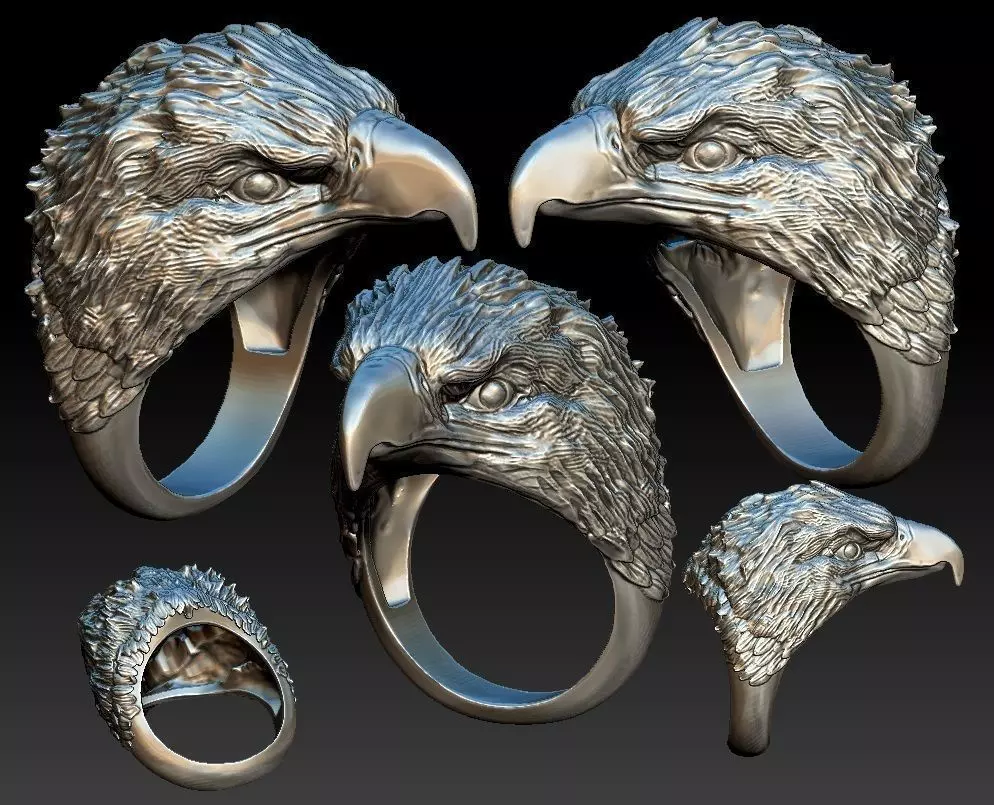 Eagle Ring 3D print model_0