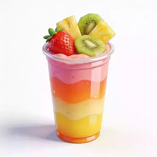 Stylized 3D Exotic Tropical Smoothie Model