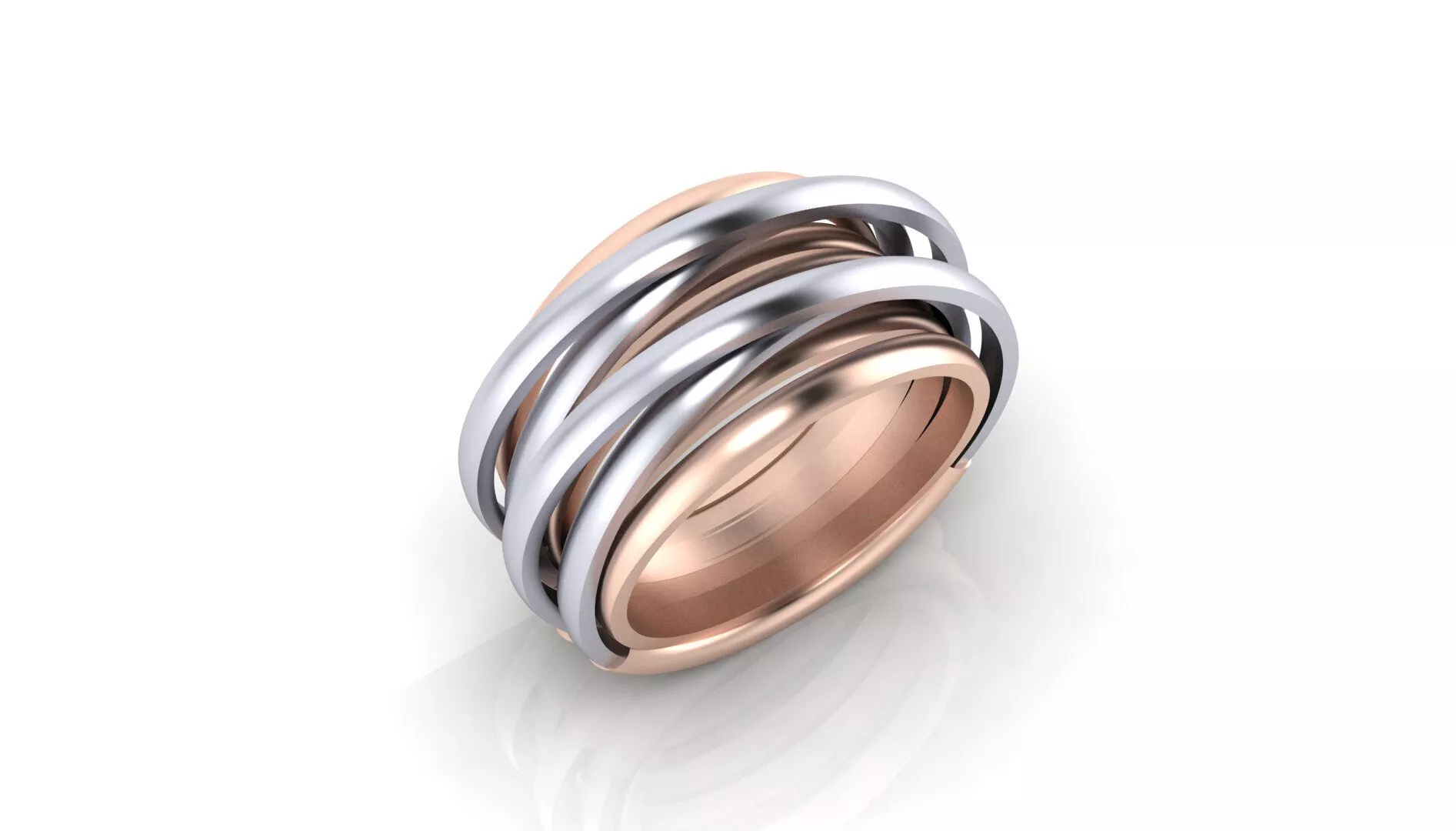 crossover high gold ring 3D print model