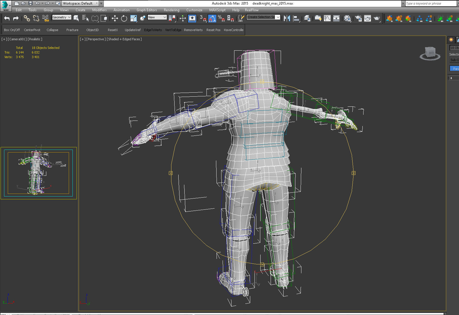 Dead Knight Rigged PBR Character Low-poly 3D model_11