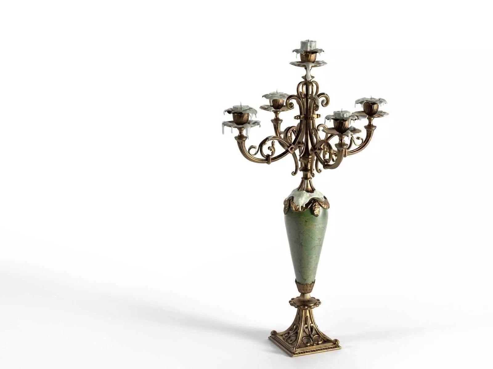 Antique Candlestick 3D model_0