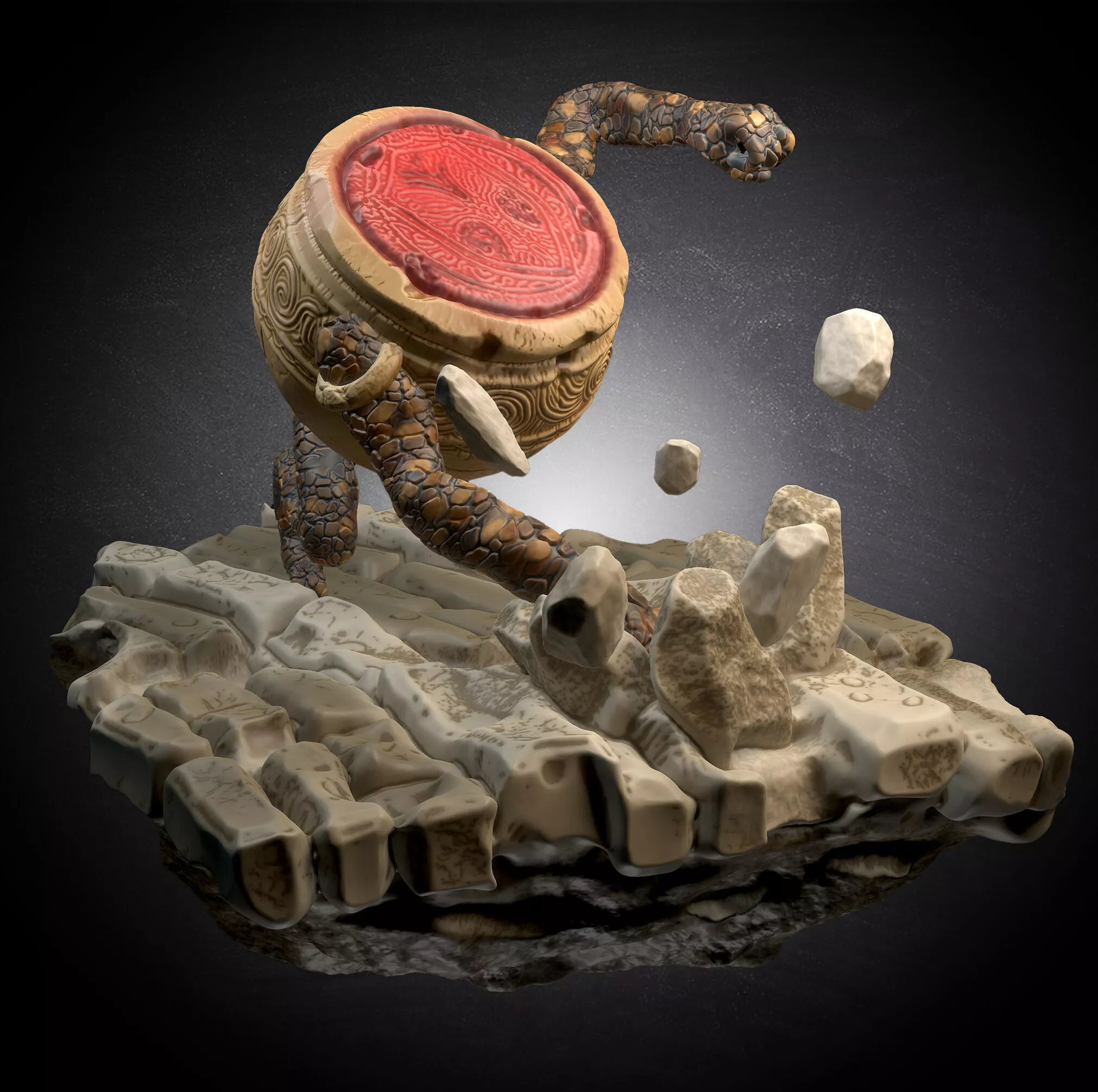 Alexander Elden Ring - 3D printable character with base STL file 3D print model