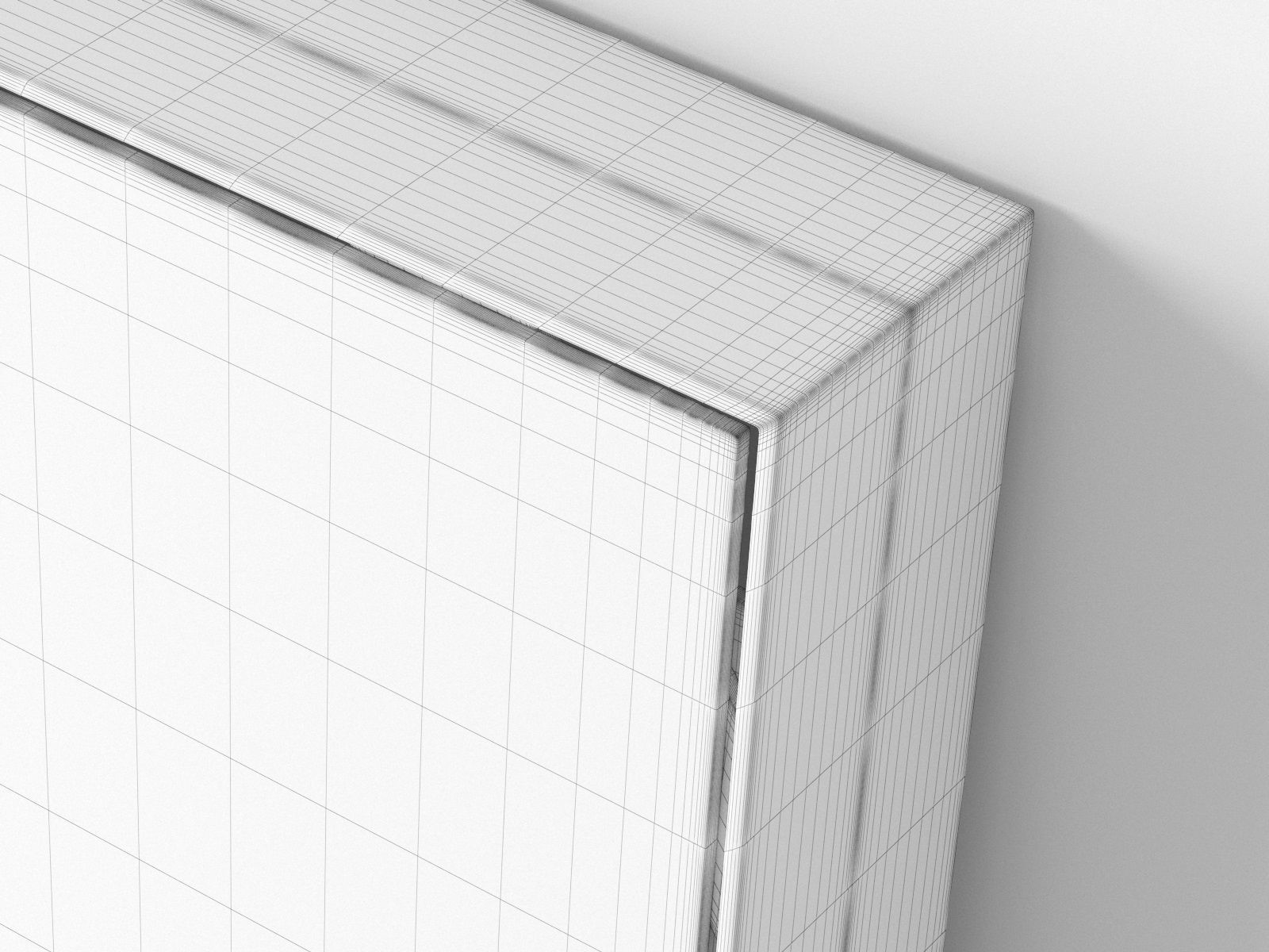 Antique Mod Mirror 3D model_4