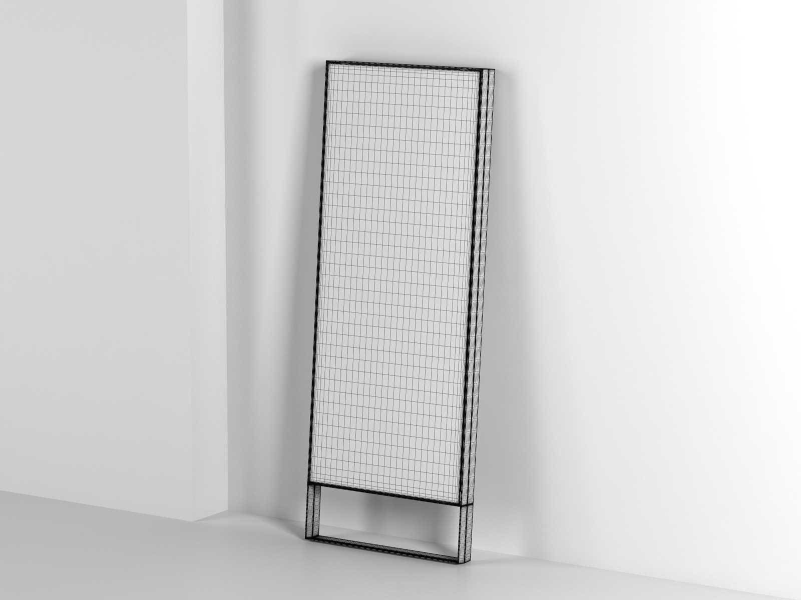 Antique Mod Mirror 3D model_3