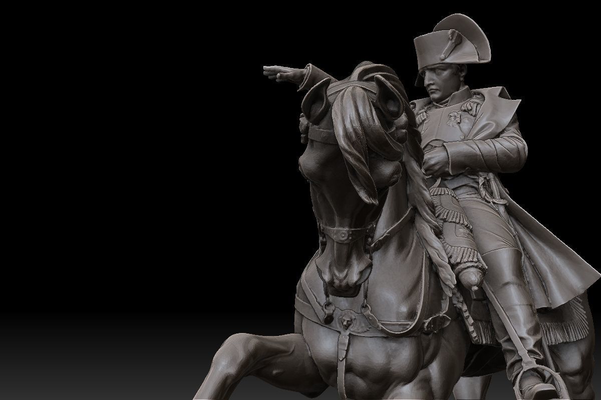 Napoleon Statue 3D print model_2