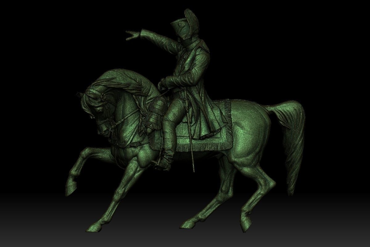 Napoleon Statue 3D print model_7
