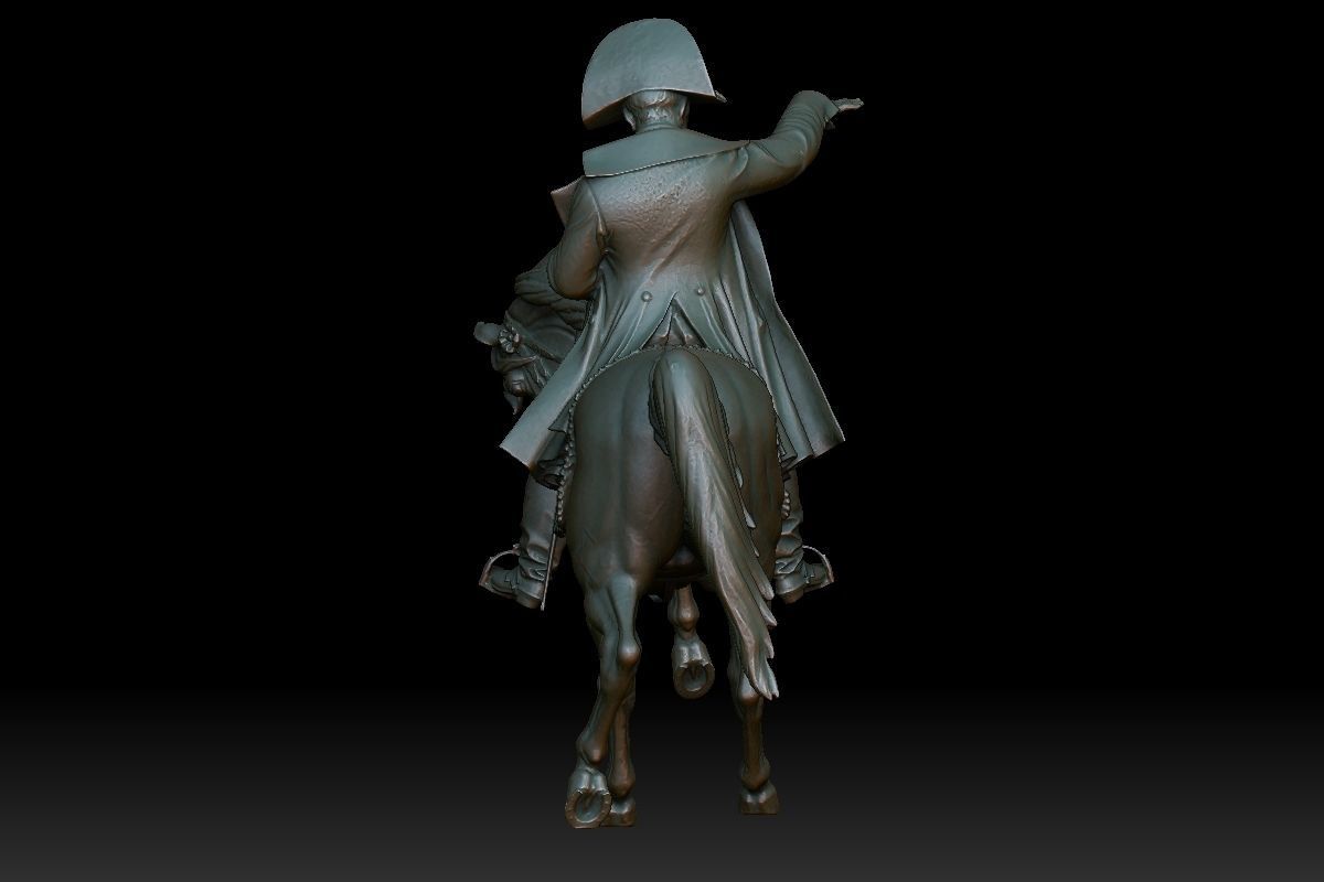 Napoleon Statue 3D print model_8