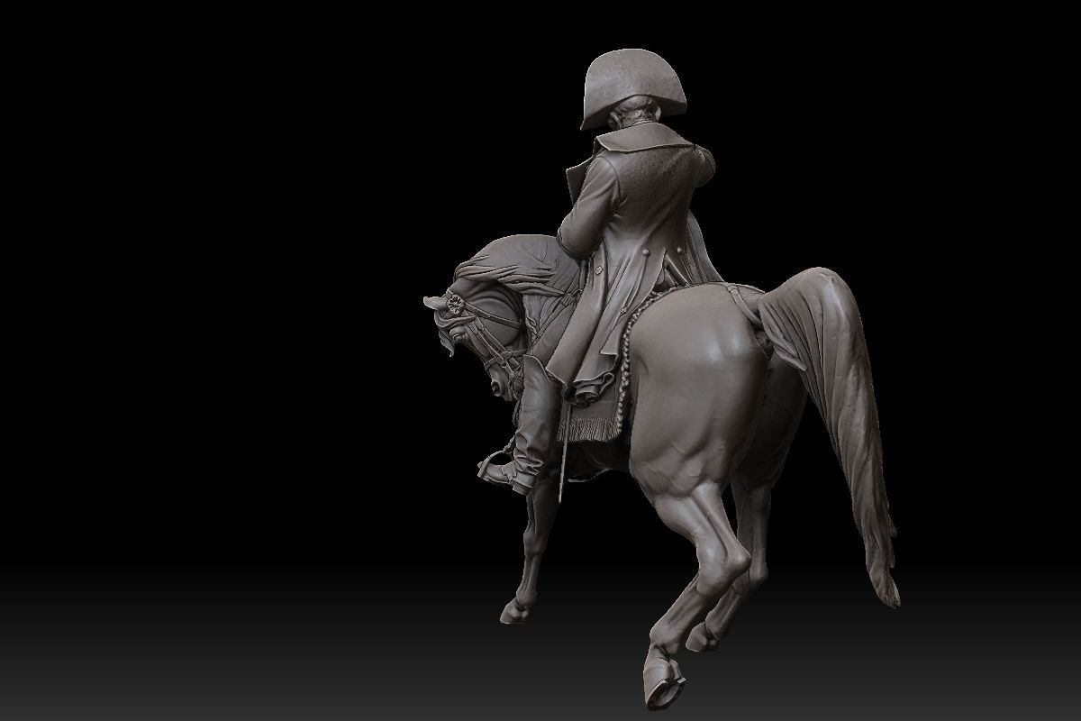 Napoleon Statue 3D print model_5