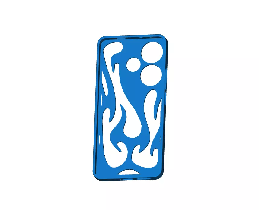 Xiaomi Poco F6 Case Flame Design 3D print model