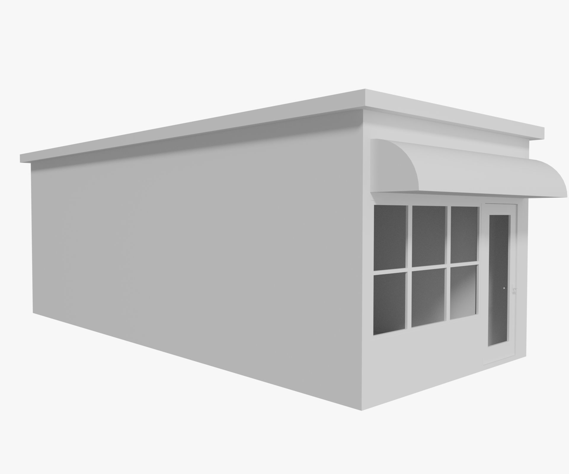Small Store  3D model_1