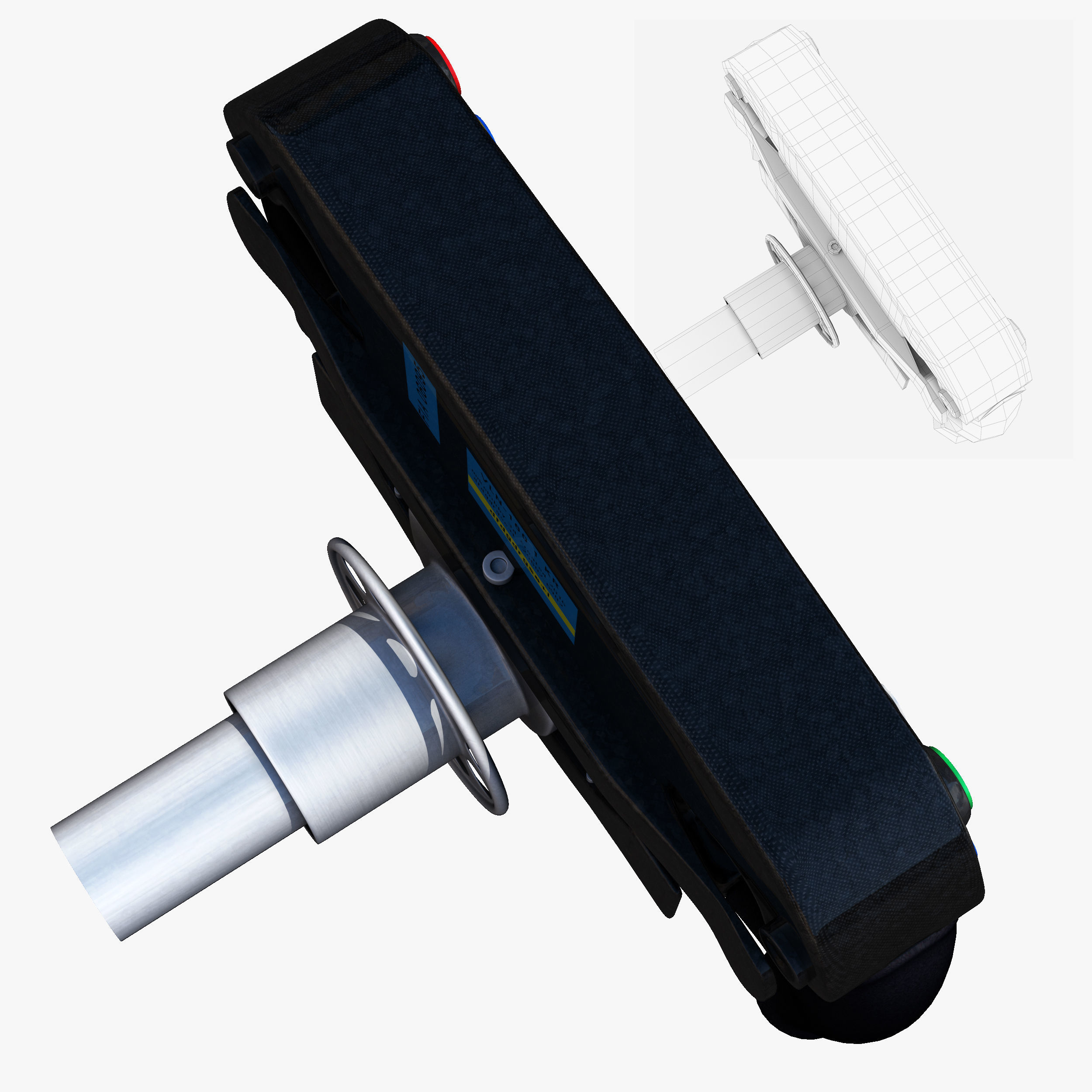 SF16H Steering Wheel Low-poly 3D model_1