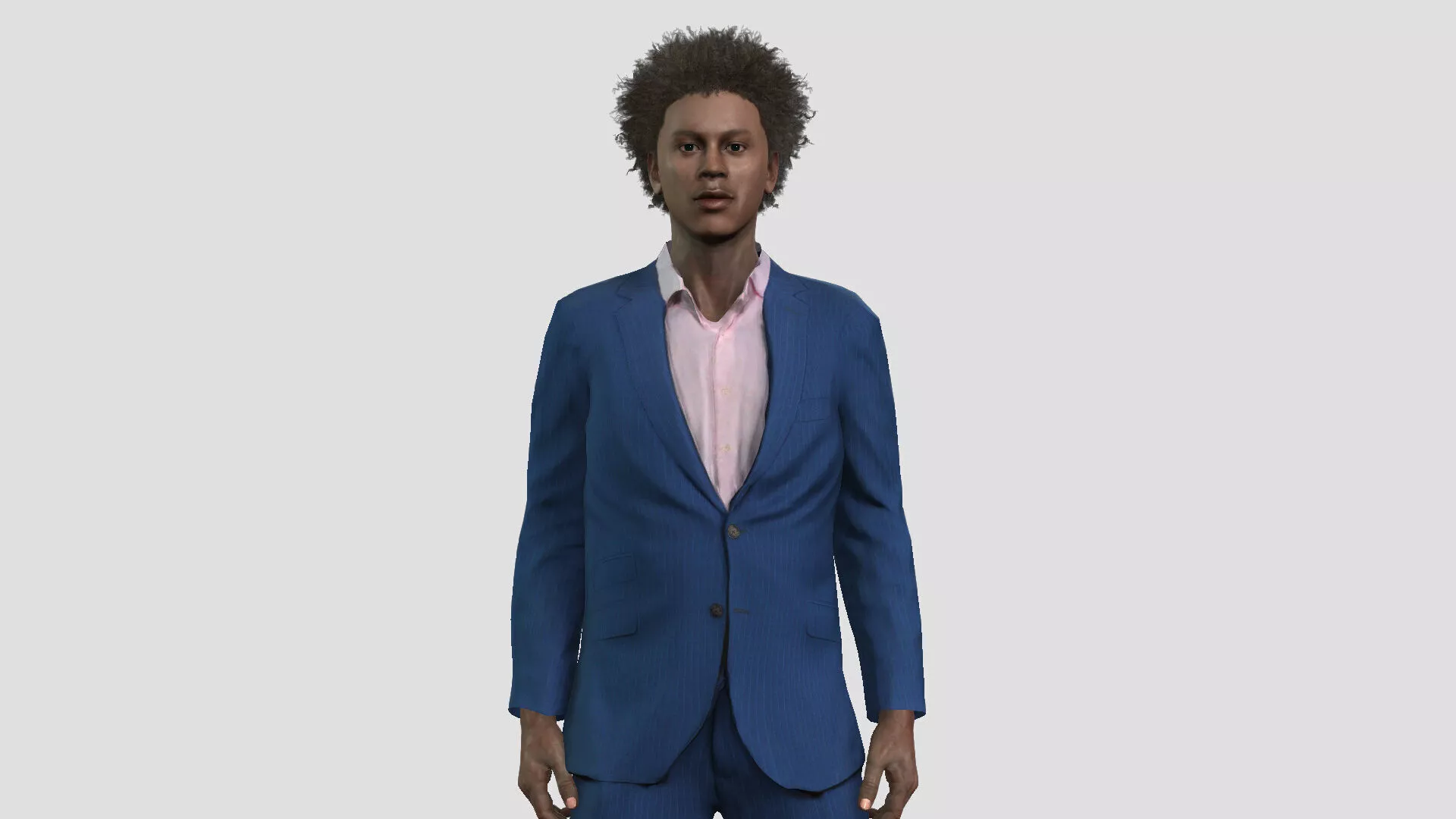 African Male Character 3D model
