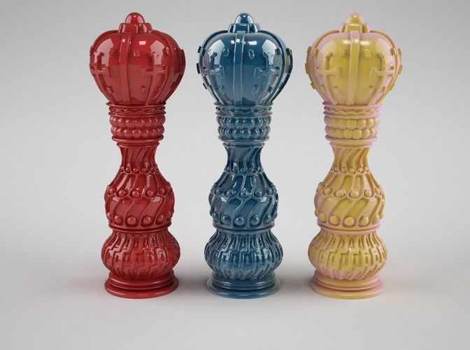 chess queen 2 3D print model