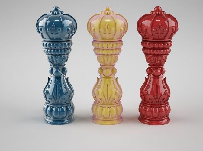 Chess queen 1 3D print model