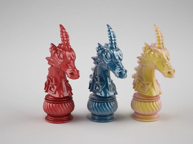 chess drake-horse  3D print model